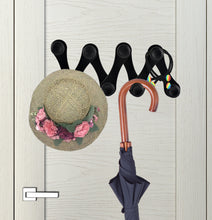 Fineget Wall Adhesive Foldable Hooks for Hanging Towel Key Hat Bag Hooks No Drilling Door Bathroom Kitchen Hooks Sticky Heavy Duty Organizer Black （8-Hanging +4-Hanging, 2 Pcs）