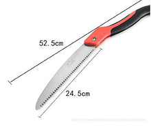 Portable Fast Sharp Pruning Hand Foldable Saw - Anti-stuck for Hunting Camping Garden Workshop Outdoor,Fine Tooth,Survival 3D Teeth Ergo Handle Fast Cut Mn Steel Errorproof-locker Heat Treatment Alloy