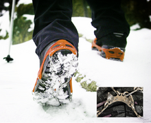 Large EasyPro Anti-Slip Skid Winter Frozen ICE Outdoor Snow Hiking Camping Lady Men Over-Shoes Boots Grips Steel Chain Crampons